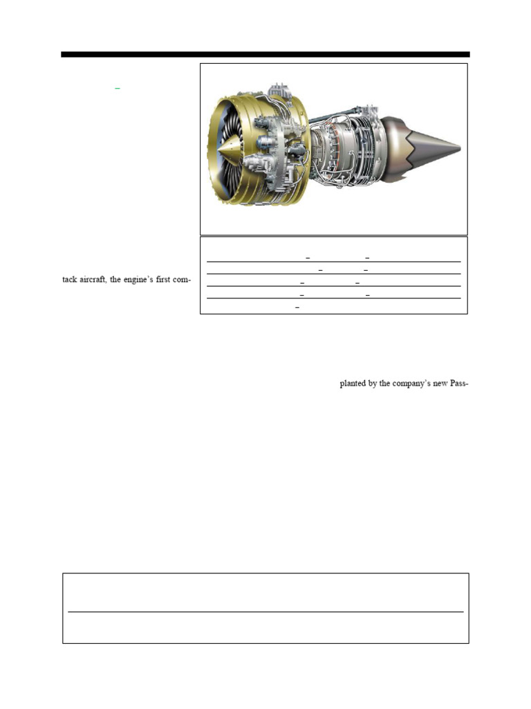 General Electric CF34/TF34 Overview | PDF