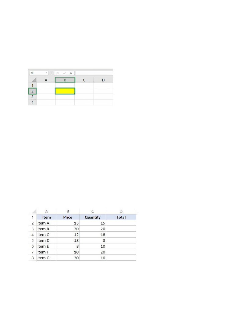 Excel Cell References Explained | PDF | Microsoft Excel | Formula