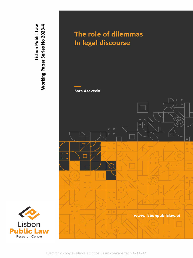 Legal Dilemmas in Legal Discourse | PDF | Rationality