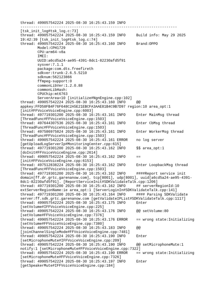 OPPO CPH1729 SDK Initialization Log | PDF | Computer Engineering | Data ...