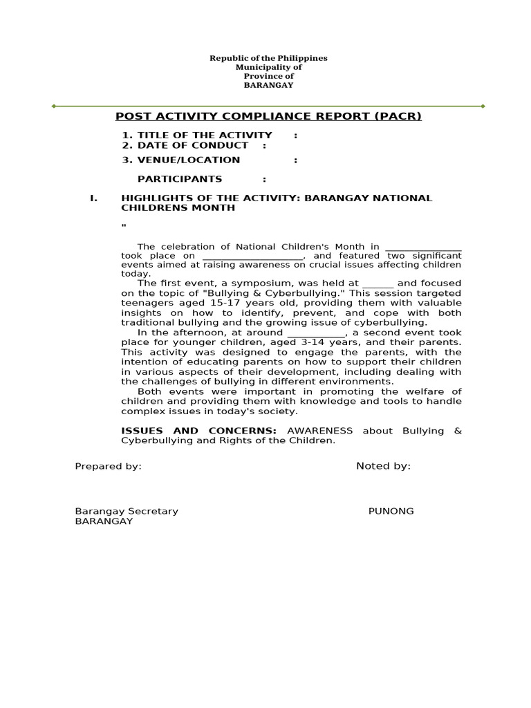 PACR Childrens Month 2024 | PDF