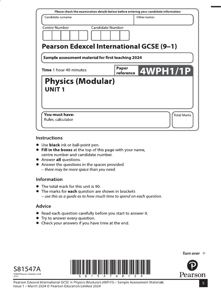 Physics Igcse Modular Unit 1 | PDF
