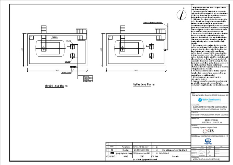 Diesel Storage Electrical Layout Plan | PDF