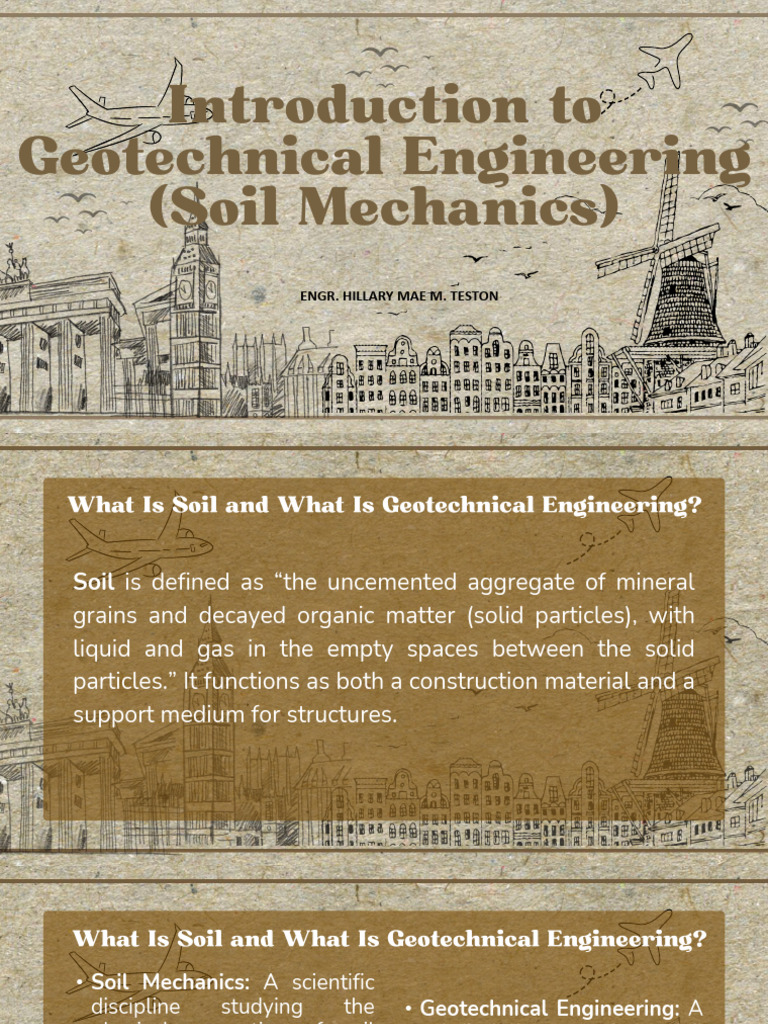 Introduction to Soil Mechanics Overview | PDF | Geotechnical ...