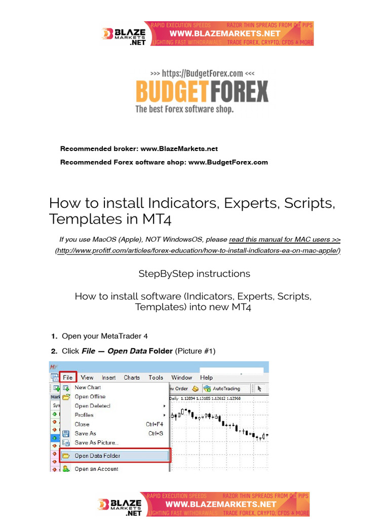 How To Install MT4 Files | PDF | Library (Computing) | Computer File