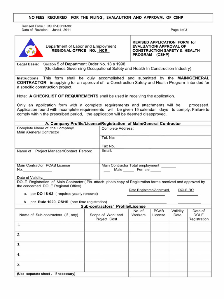 CSHP Application Form Processed | PDF