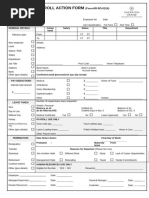 Employee Personnel Action Form Template | PDF