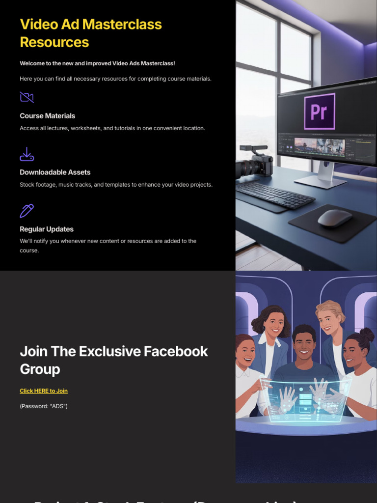 Video Ads Masterclass Resources Guide | PDF