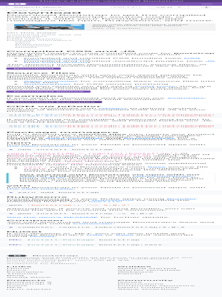 Bootstrap v5.0 | PDF | Bootstrap (Front End Framework) | Java Script