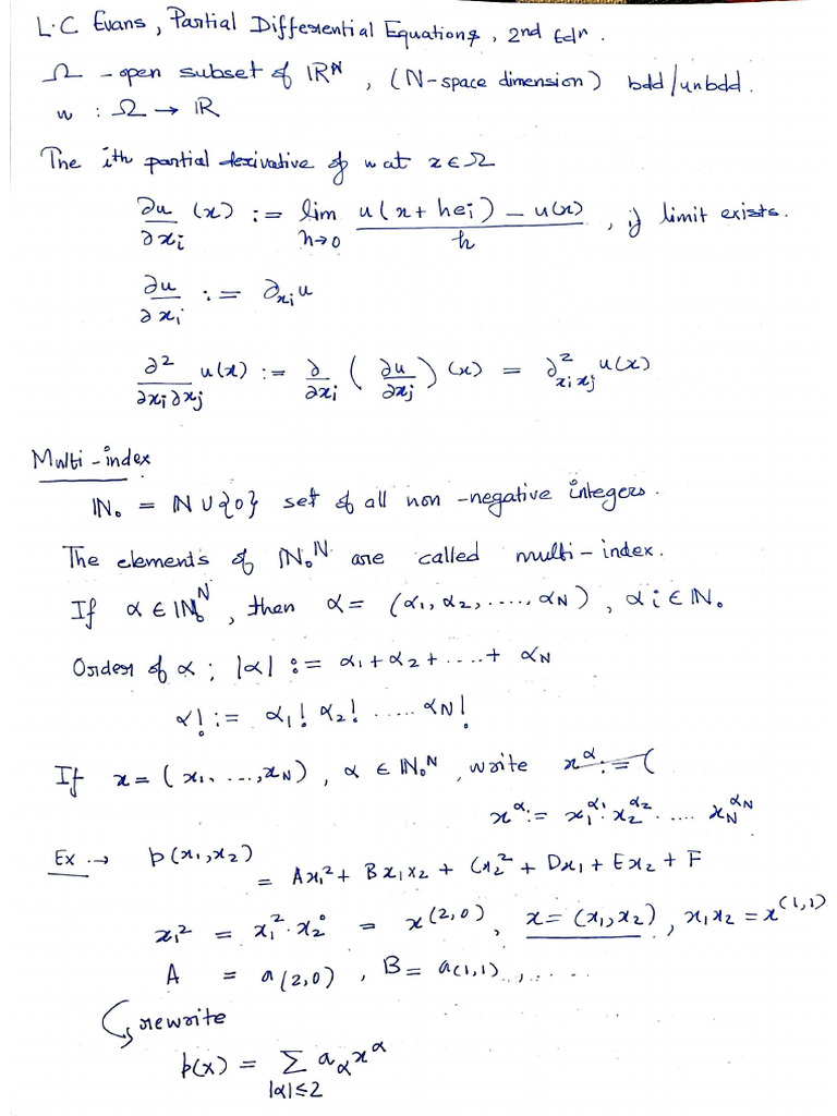 PDE Notes - NBHM, CSIR-NET, GATE | PDF