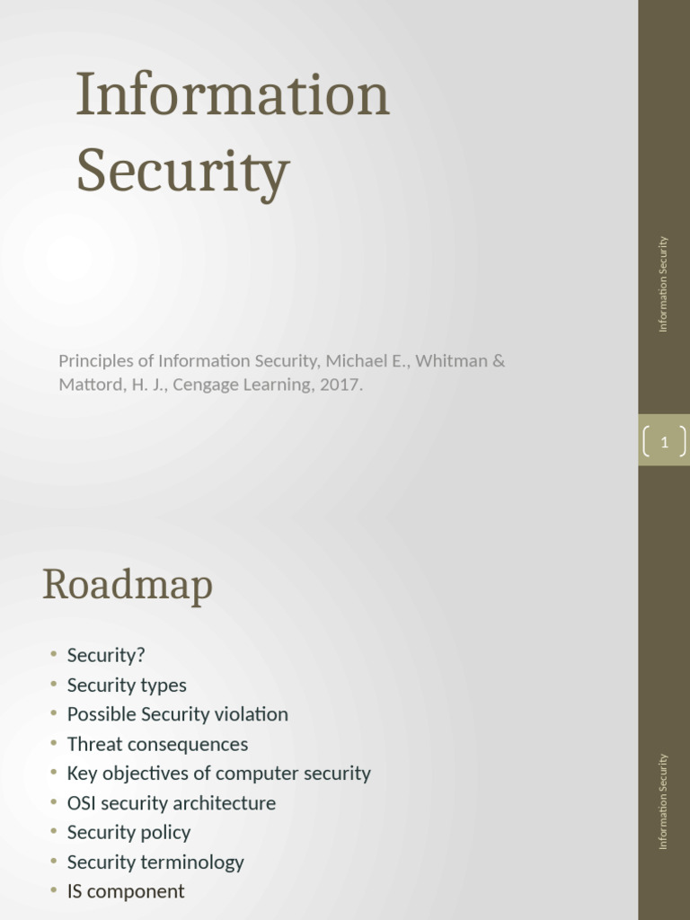 Key Principles of Information Security | PDF | Information Security ...