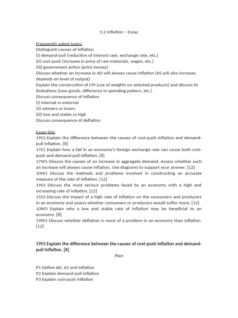 Understanding Inflation: Causes and Effects | PDF | Cost Of Living ...