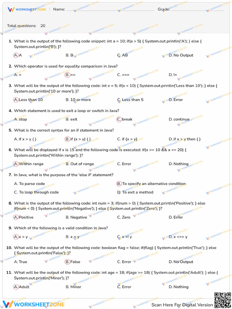 Worksheets | PDF