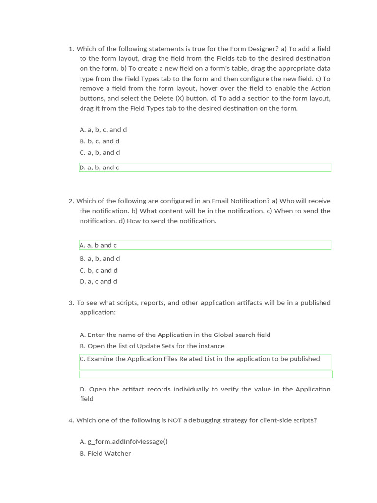 ServiceNow Form Designer and Email Notifications Guide | PDF | Client ...