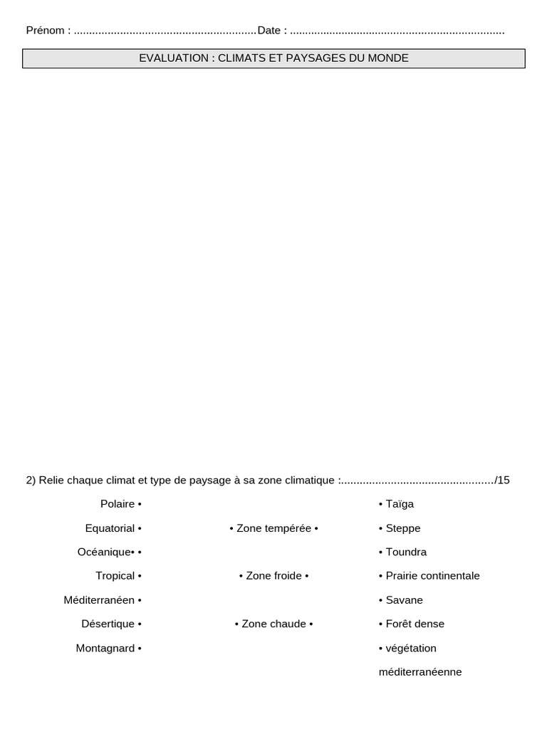 Climat et paysages du monde | PDF | Climat | Désert