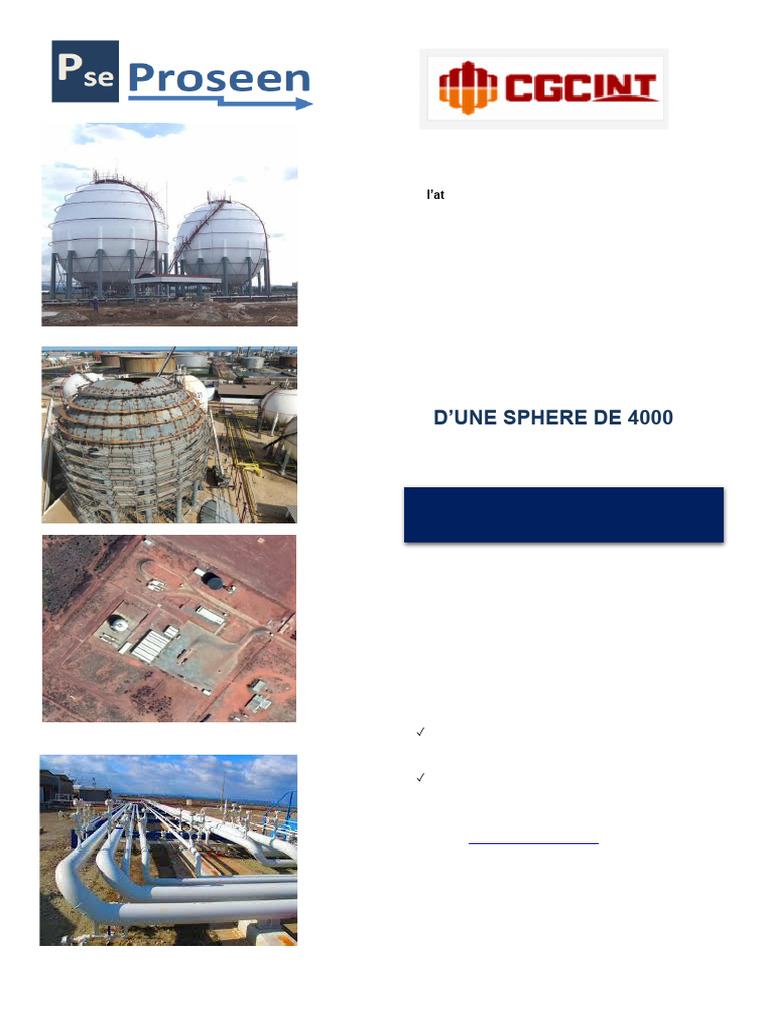 Études Techniques pour Sphère de 4000 m³ | PDF | La gestion des ...