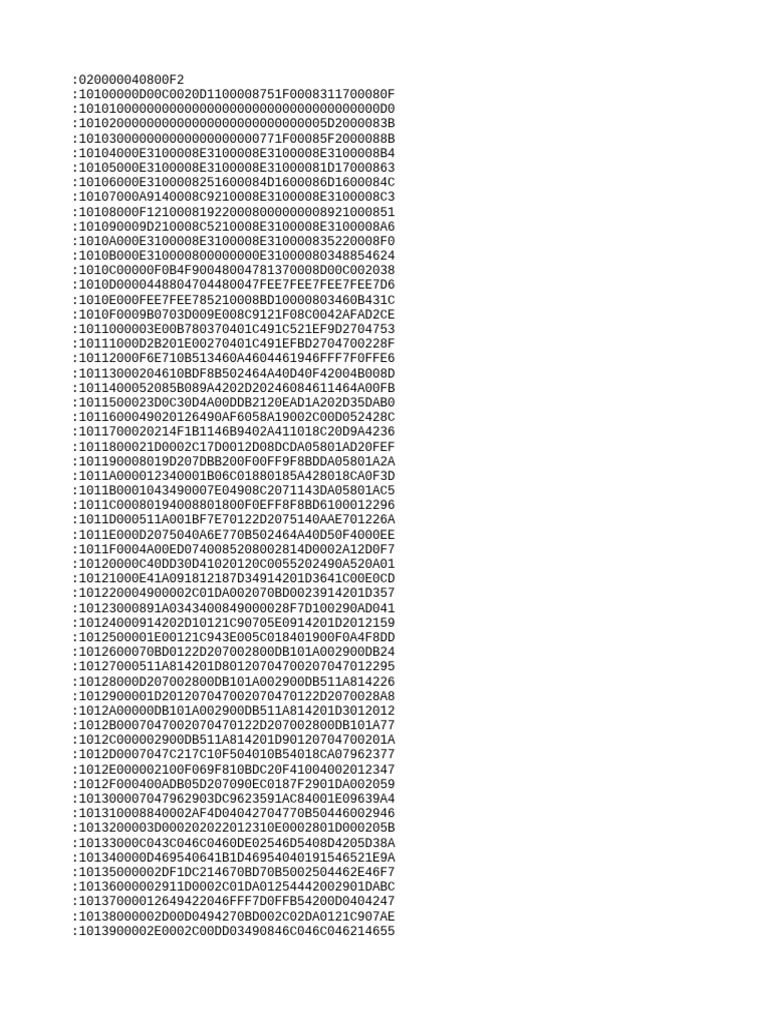 Hexadecimal Data Dump Analysis | PDF