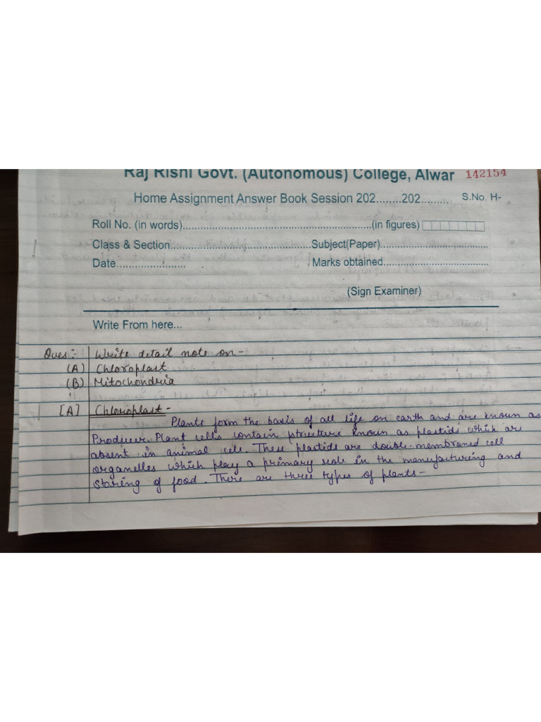 Botany Assignment.... 1 | PDF