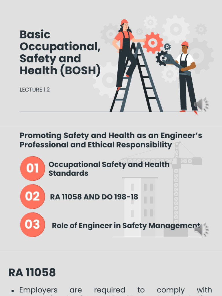 Engineer's Role in Occupational Safety | PDF | Occupational Safety And ...