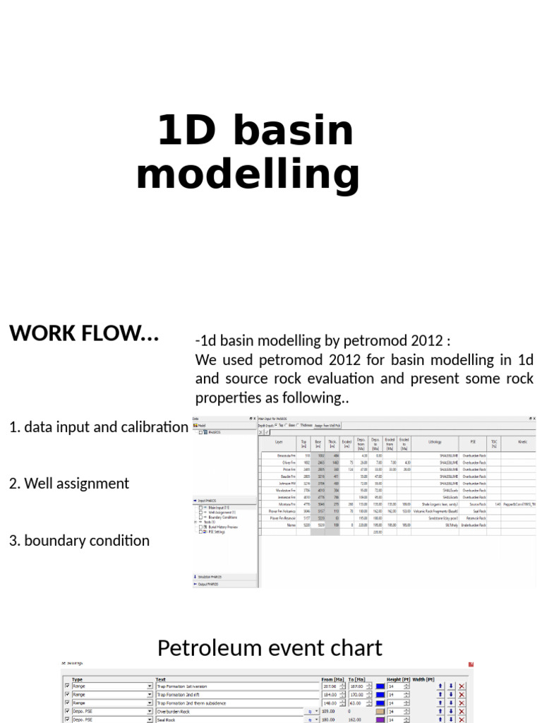 1D Basin Modelling Workflow Overview | PDF