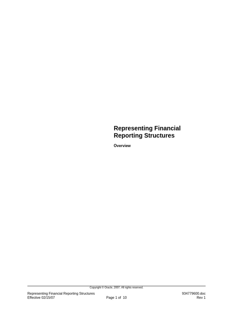 9 - Representing Financial Reporting Structures EDU3A84Y | PDF ...