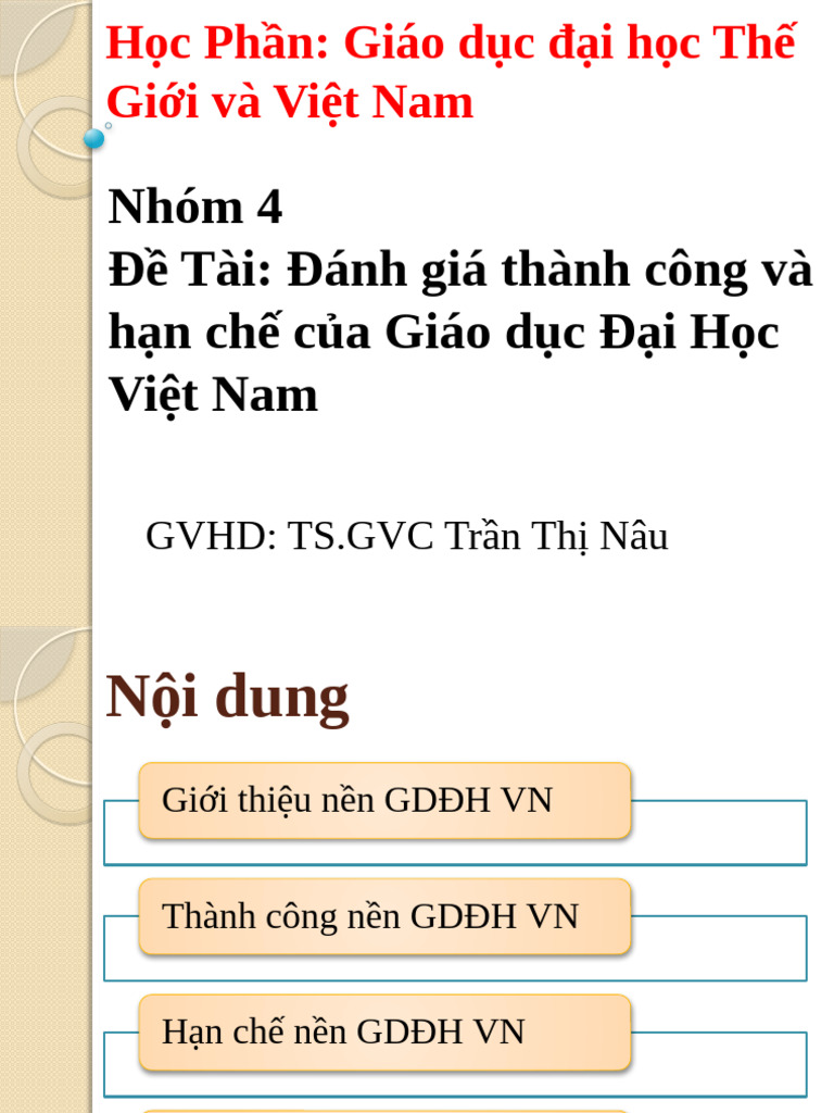 GD DH The Gioi Va VN | PDF