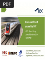 NEC4 Disallowed Cost Guidelines | PDF
