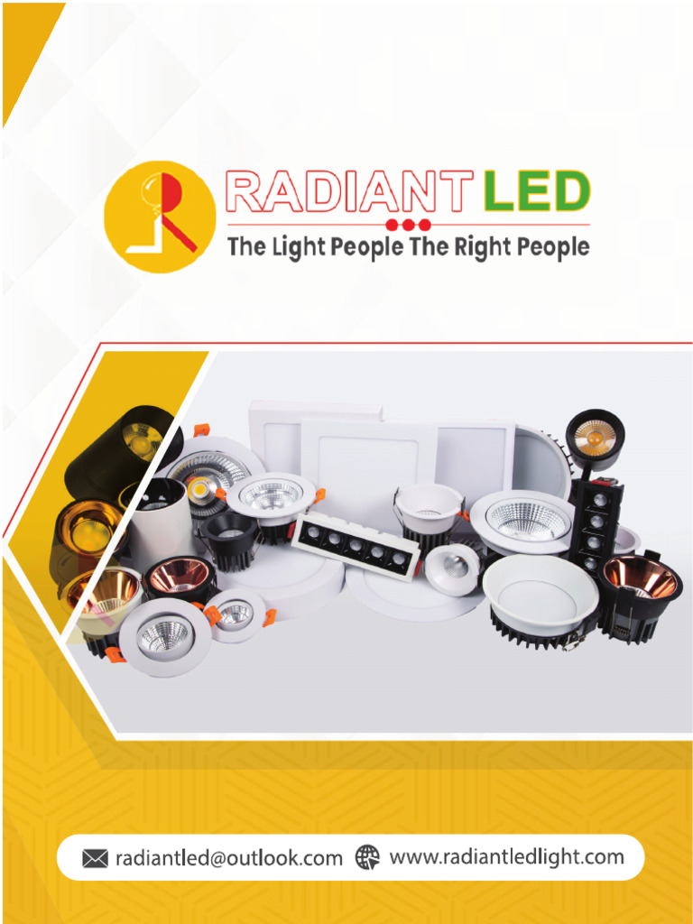 Radiant LED Lighting Catalogue | PDF | Light