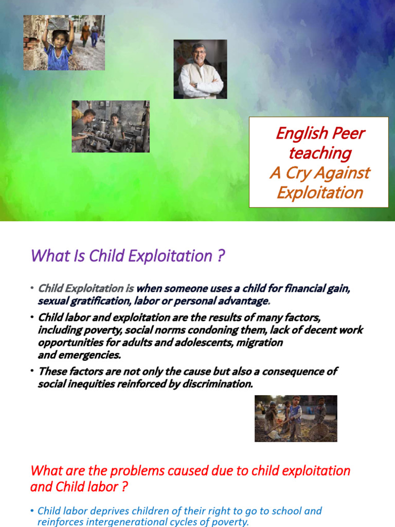 Child Exploitation and Kailash Satyarthi | PDF | Social Policy | Human ...