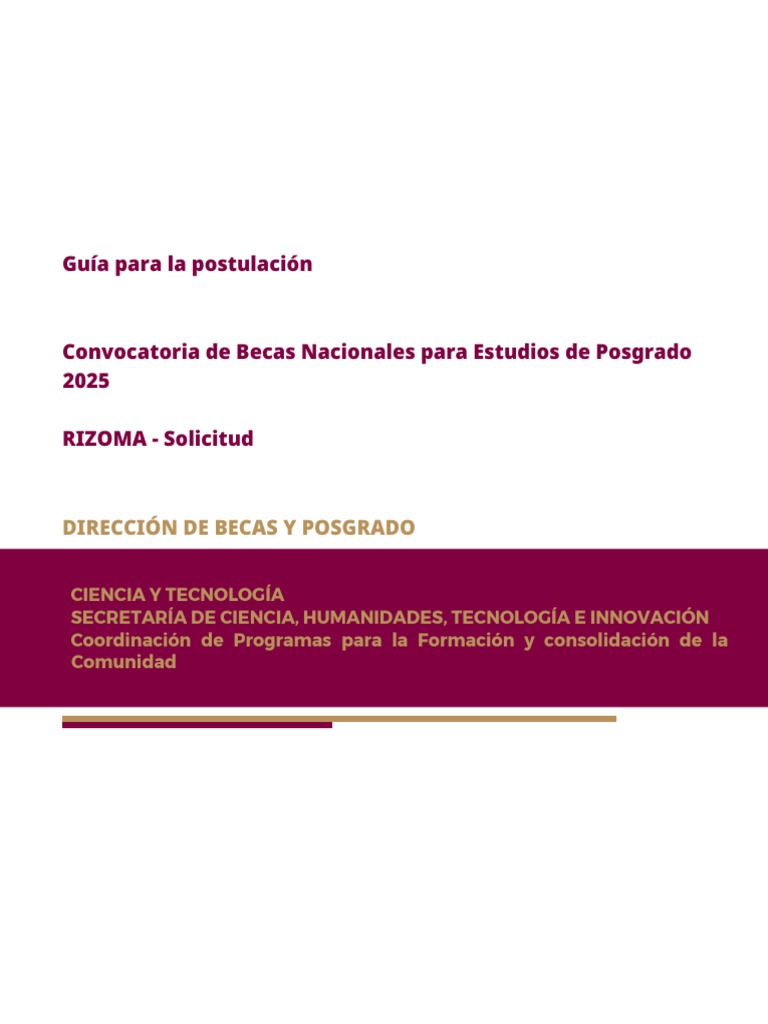 Guía de Postulación a Becas 2025 | PDF | Botón (Computación) | Ventana ...