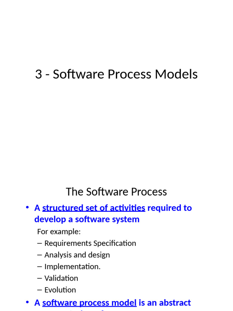 Software Process Models Overview | PDF | Software Development Process ...