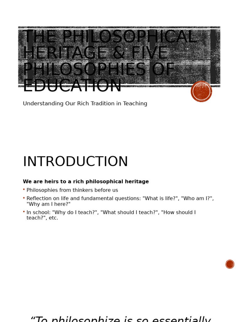 Five Educational Philosophies Explained | PDF | Curriculum | Humanities