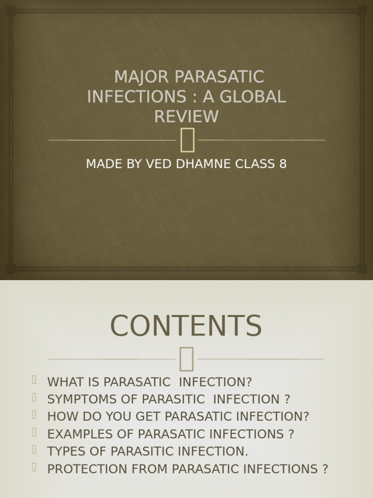 Global Review of Parasitic Infections | PDF | Parasitism | Infection