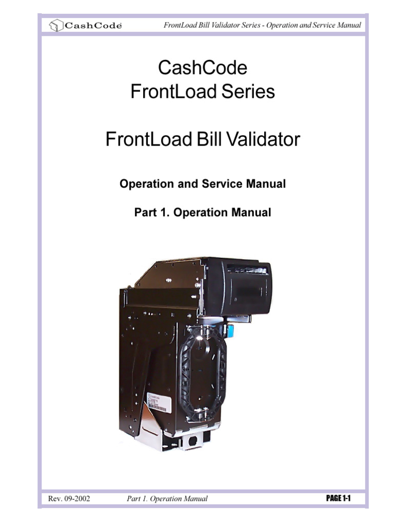 CashCode Bill Validator Manual | PDF | Usb Flash Drive | Electrical ...