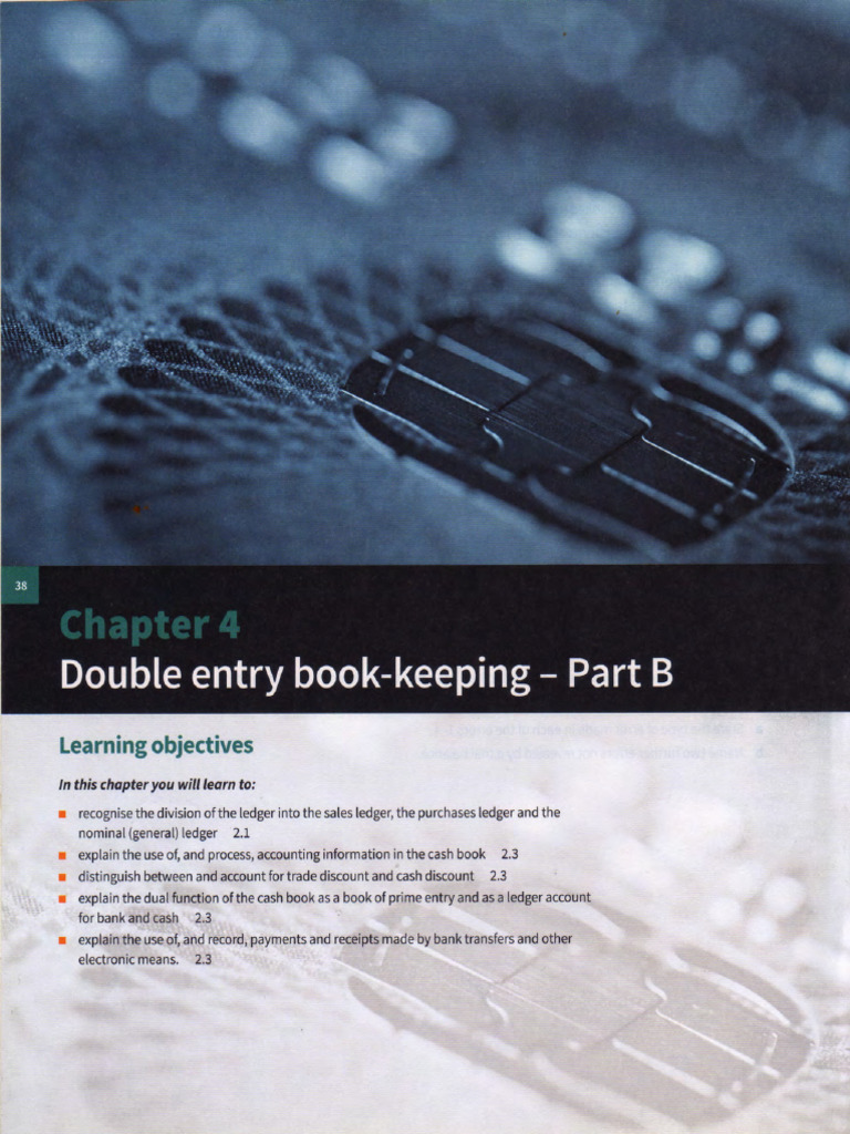 Chapter 4 To 6 Igcse Accounts Textbook Extract | PDF