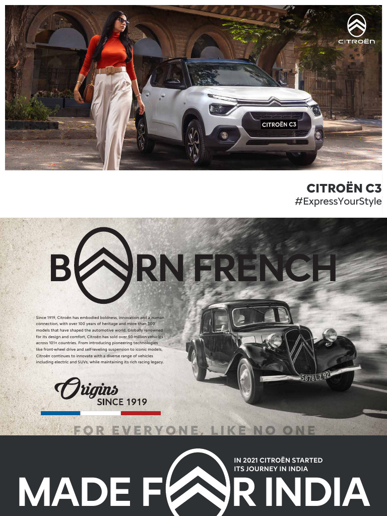Citroën C3 Brochure 2021: Feel Monotone | PDF | Motor Vehicle | Vehicles