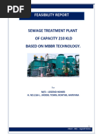 MBBR Process Flow for Sewage Treatment | PDF