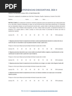 Escala de Experiencias Disociativas (Des-II) 1.5.1 | PDF | Sicología