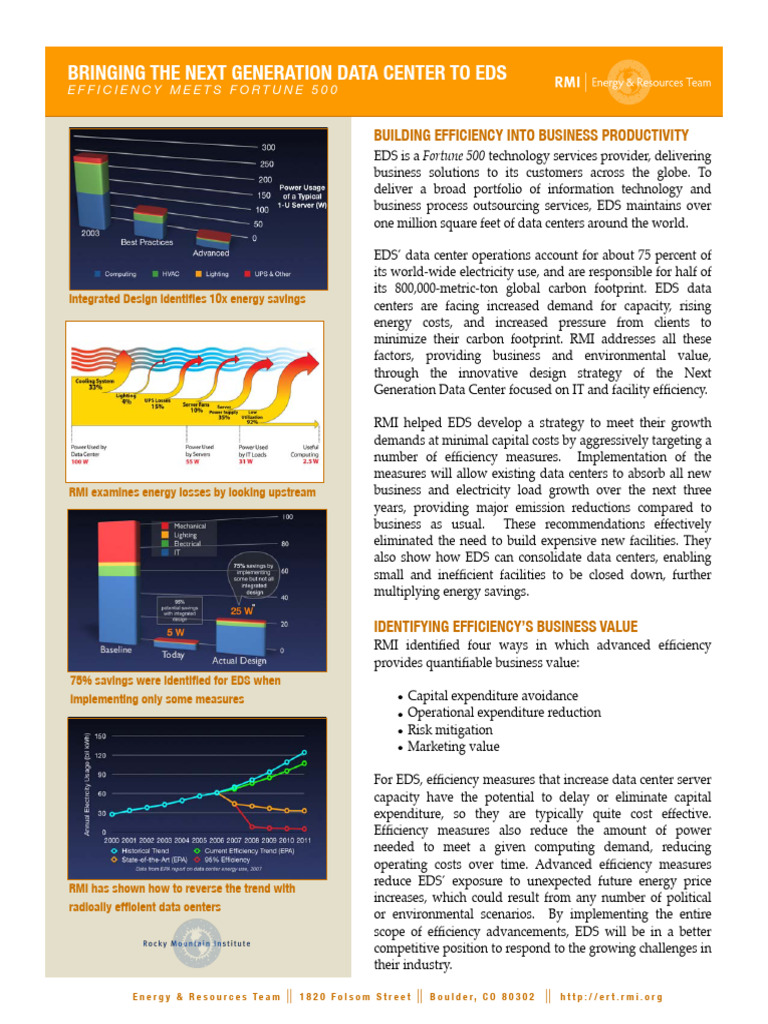 Next-Gen Data Center Efficiency Strategies | PDF | Data Center | Energy ...