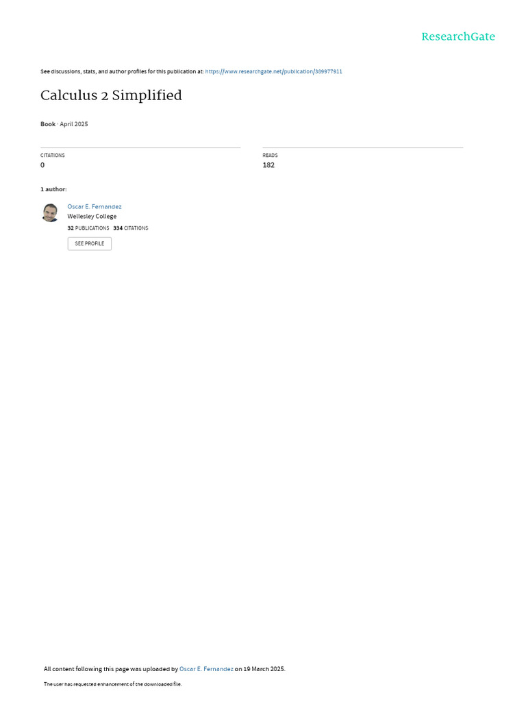 Calculus 2 Simplified by Fernandez | PDF | Geometric Shapes ...