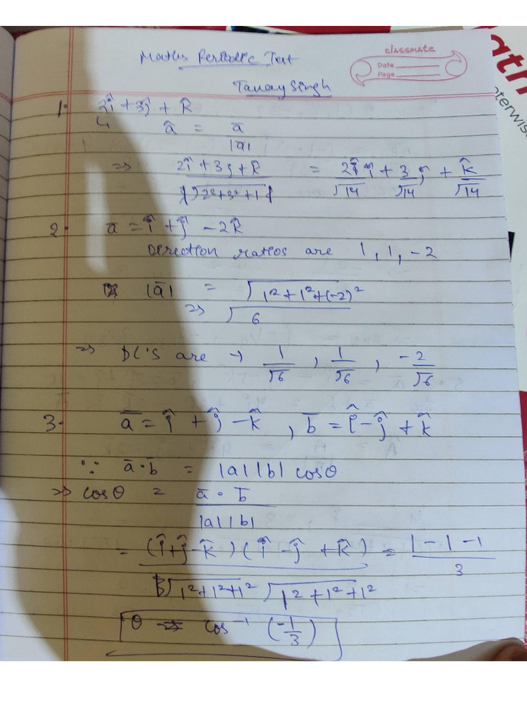 Maths Periodic Test | PDF