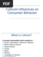 Cultural Influences On Consumer Behavior