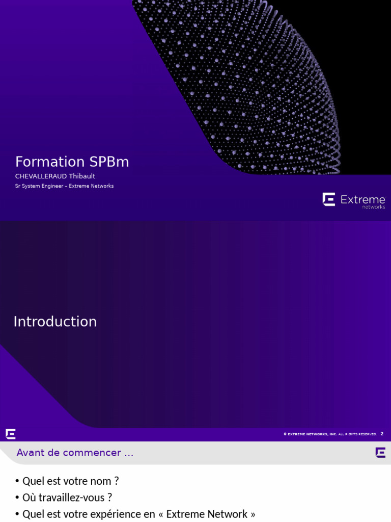 Formation SPBm : Architecture Extreme Networks | PDF