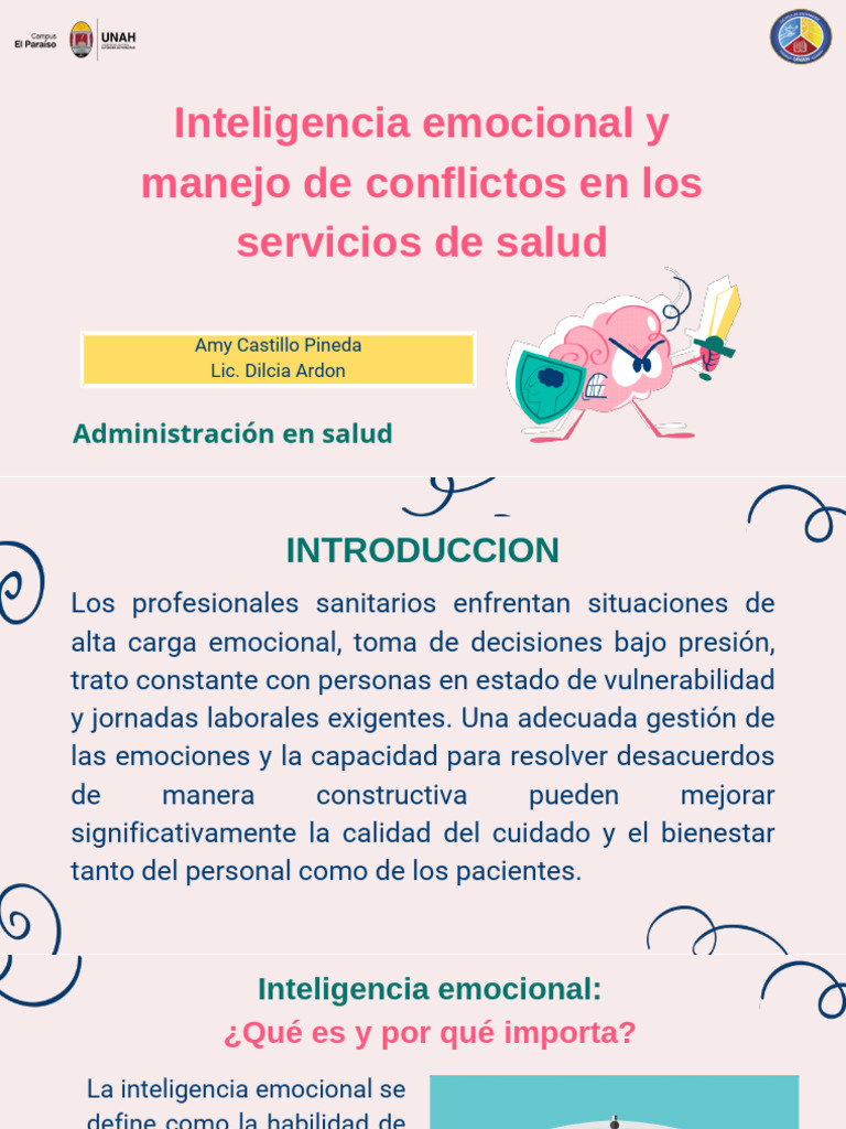Inteligencia Emocional y Manejo de Conflictos | PDF | Las emociones ...