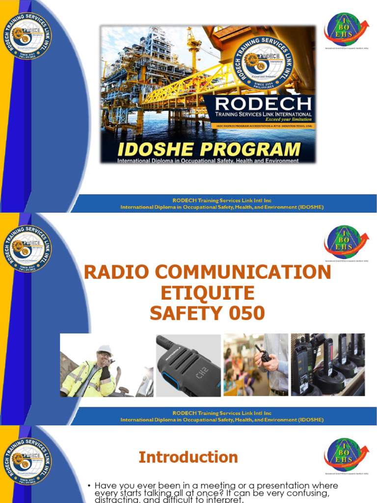 Two-Way Radio Communication Etiquette | PDF | Telecommunications | Wireless