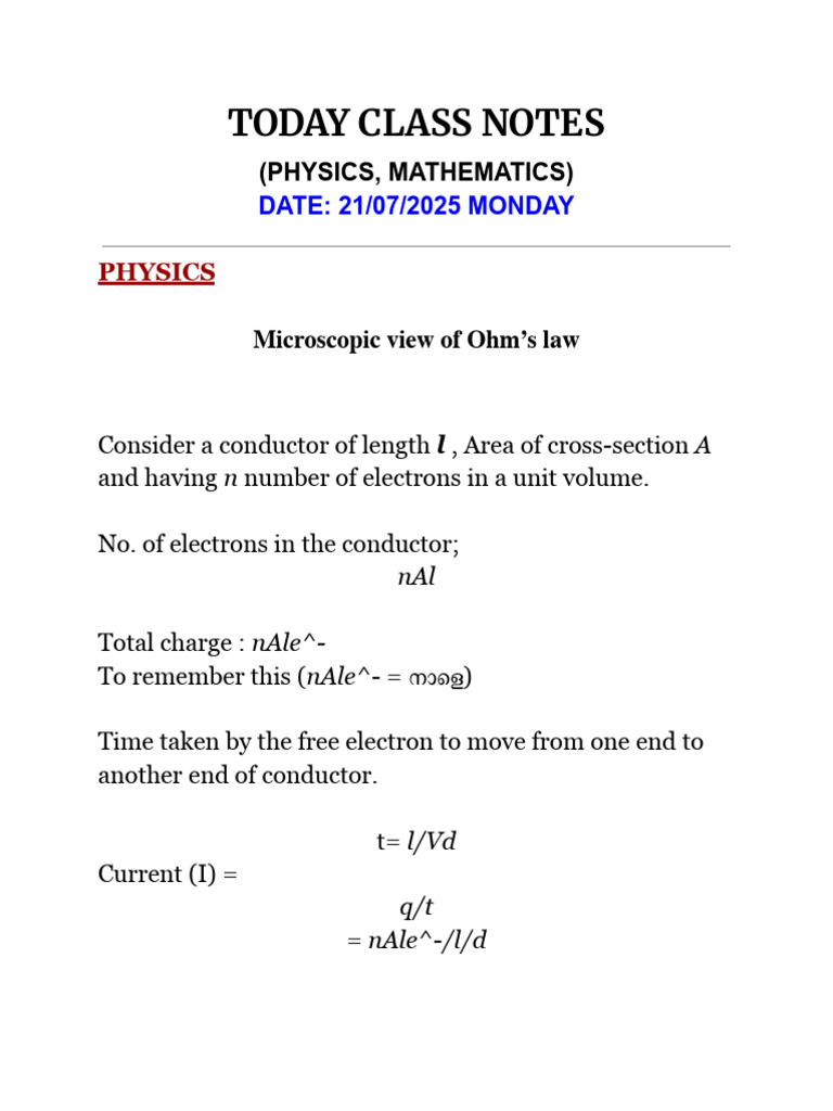 Today Class Notes | PDF