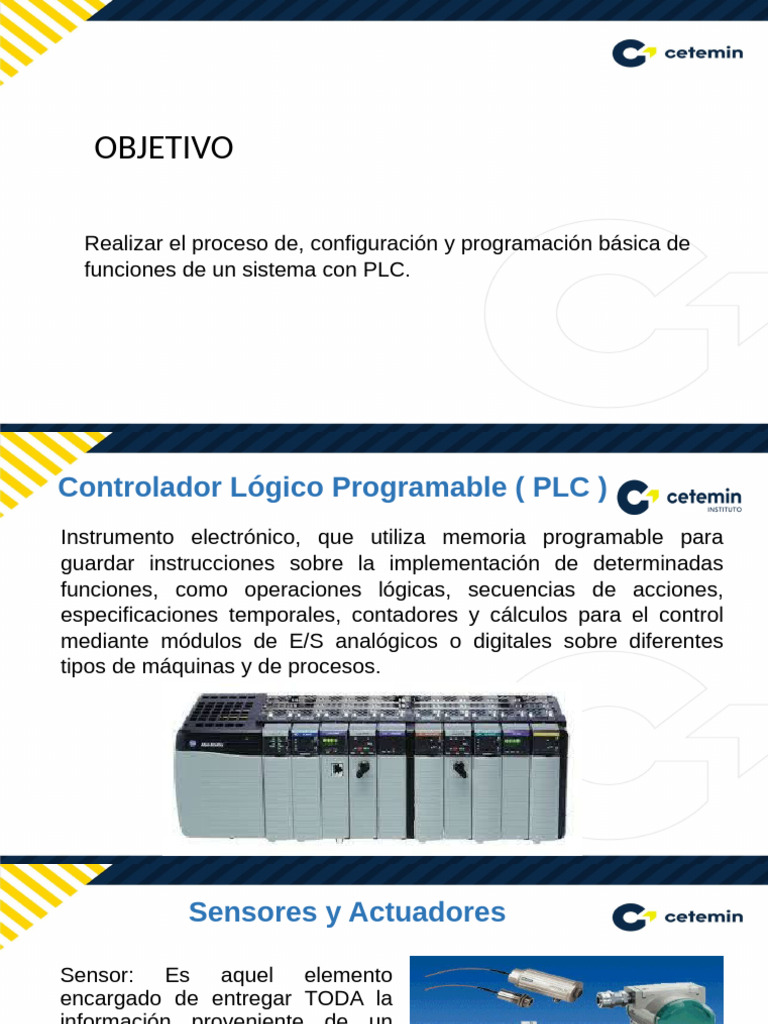 Configuración y Programación de PLC | PDF | Controlador lógico ...