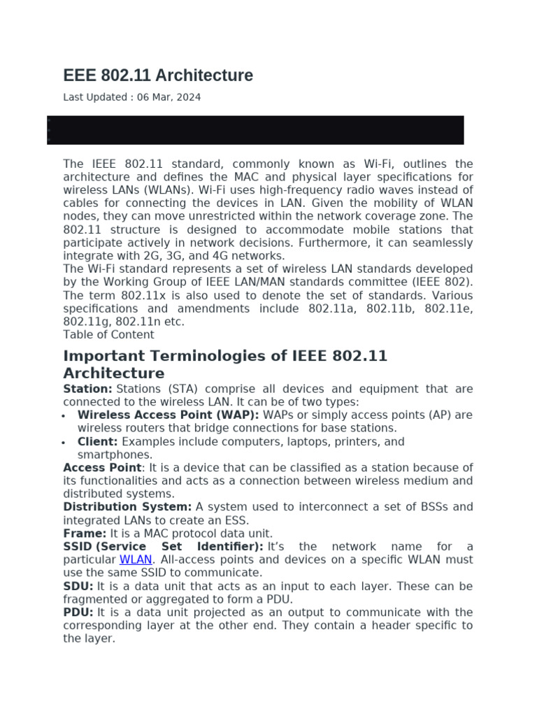 Unit 4 | PDF | Wireless Lan | Ieee 802.11