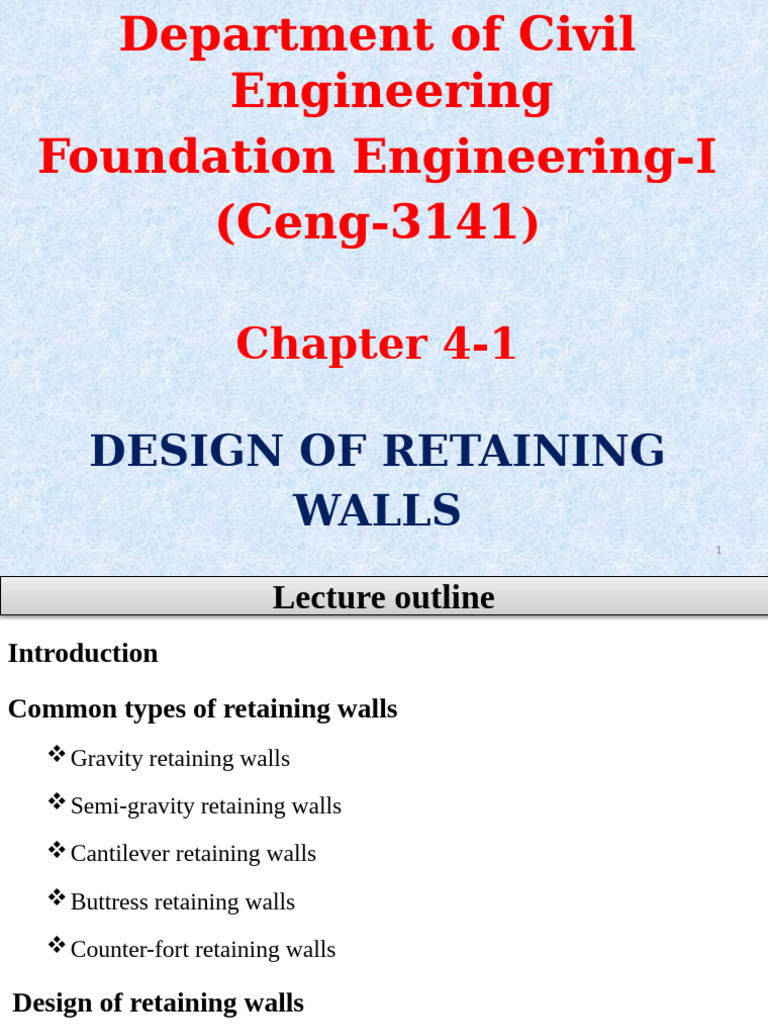 Retaining Walls Design Guide | PDF | Civil Engineering | Structural ...
