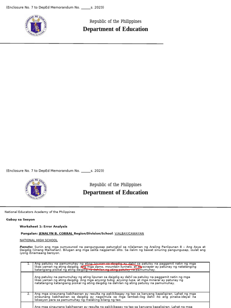 Session 4 Worksheet | PDF